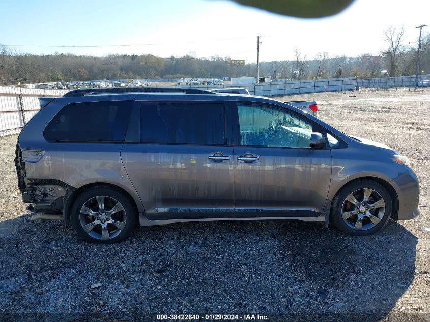 2015 Toyota Sienna Se Premium 8 Passenger VIN: 5TDXK3DC5FS646459 Lot: 38422640