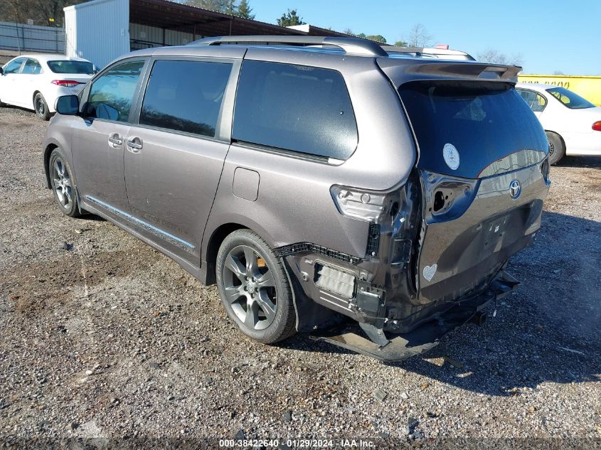 2015 Toyota Sienna Se Premium 8 Passenger VIN: 5TDXK3DC5FS646459 Lot: 38422640