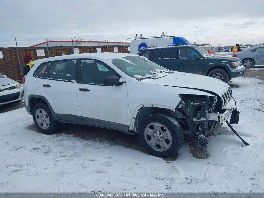 2014 Jeep Cherokee Sport VIN: 1C4PJMAB6EW166160 Lot: 38423072