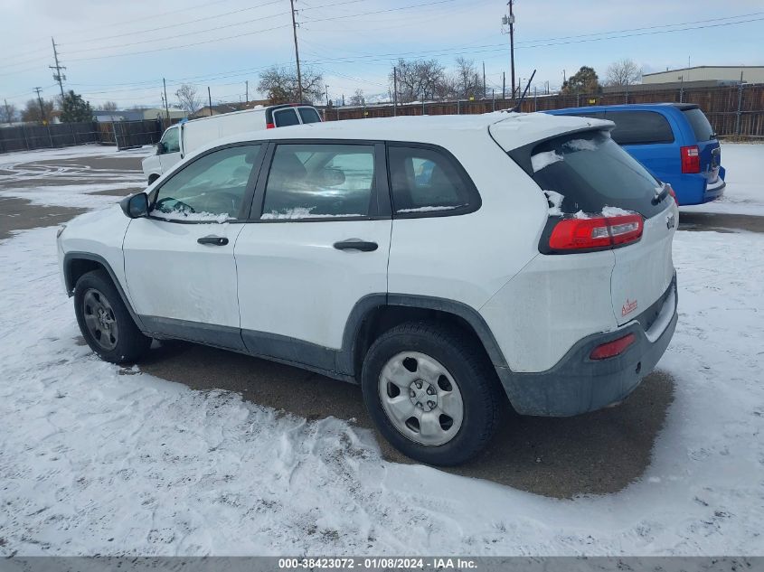 2014 Jeep Cherokee Sport VIN: 1C4PJMAB6EW166160 Lot: 38423072