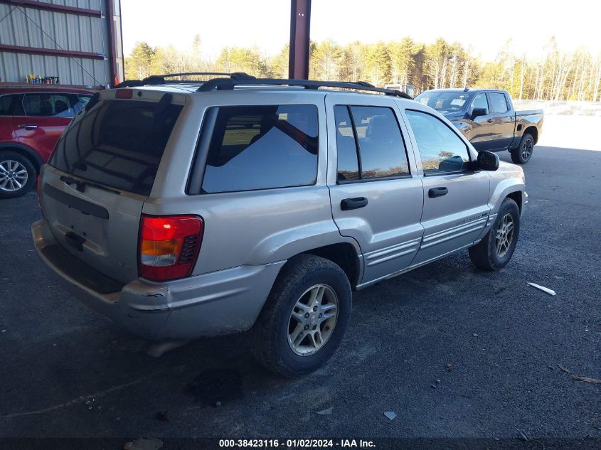 2004 Jeep Grand Cherokee Laredo VIN: 1J4GW48N14C242847 Lot: 38423116