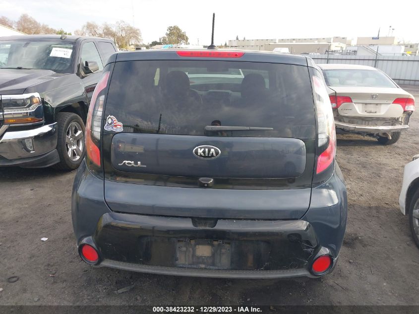 2016 Kia Soul + VIN: KNDJP3A56G7260318 Lot: 38423232