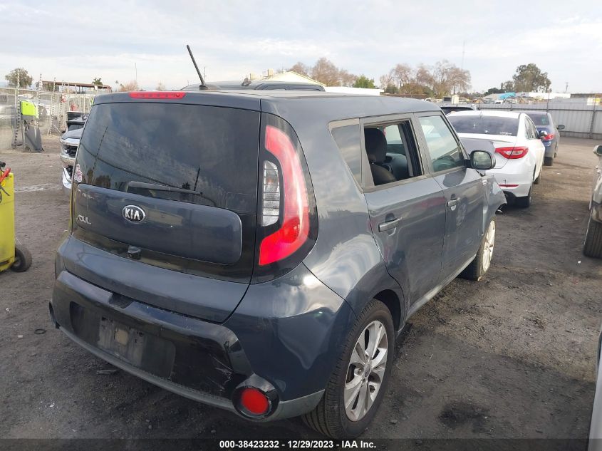 2016 Kia Soul + VIN: KNDJP3A56G7260318 Lot: 38423232