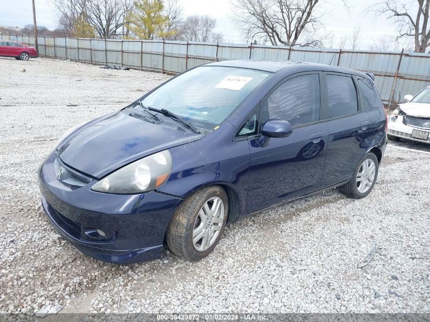 2008 Honda Fit Sport VIN: JHMGD38638S020464 Lot: 38423872