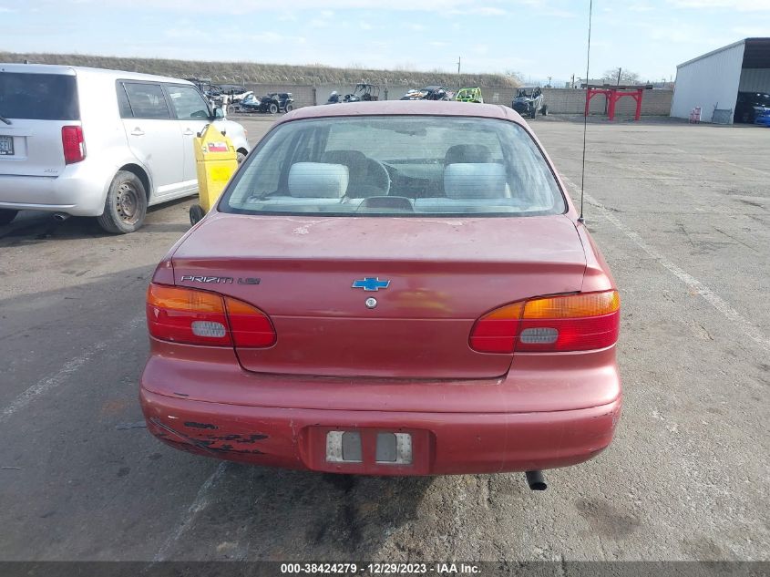 1998 Chevrolet Prizm Lsi VIN: 1Y1SK5481WZ438316 Lot: 38424279