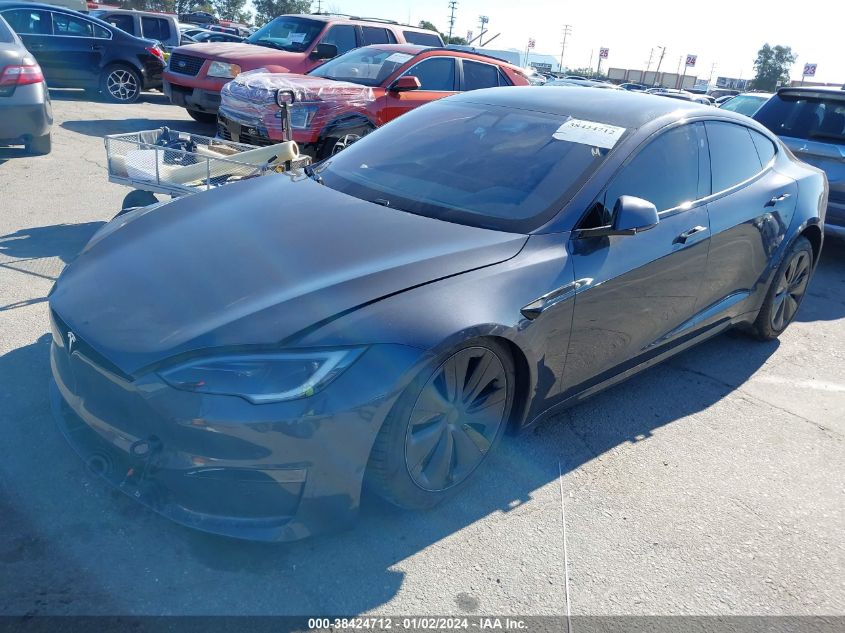 2022 Tesla Model S Dual Motor All-Wheel Drive VIN: 5YJSA1E54NF478303 Lot: 38424712