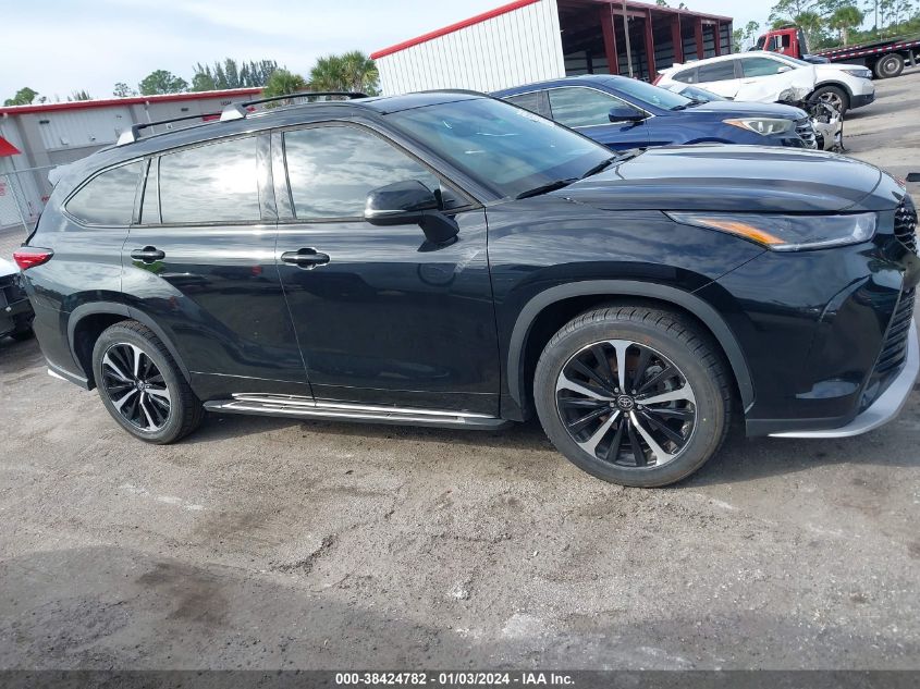 5TDLZRAH6NS100068 2022 Toyota Highlander Xse