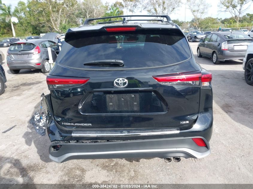 2022 Toyota Highlander Xse VIN: 5TDLZRAH6NS100068 Lot: 38424782