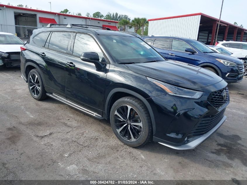 2022 Toyota Highlander Xse VIN: 5TDLZRAH6NS100068 Lot: 38424782