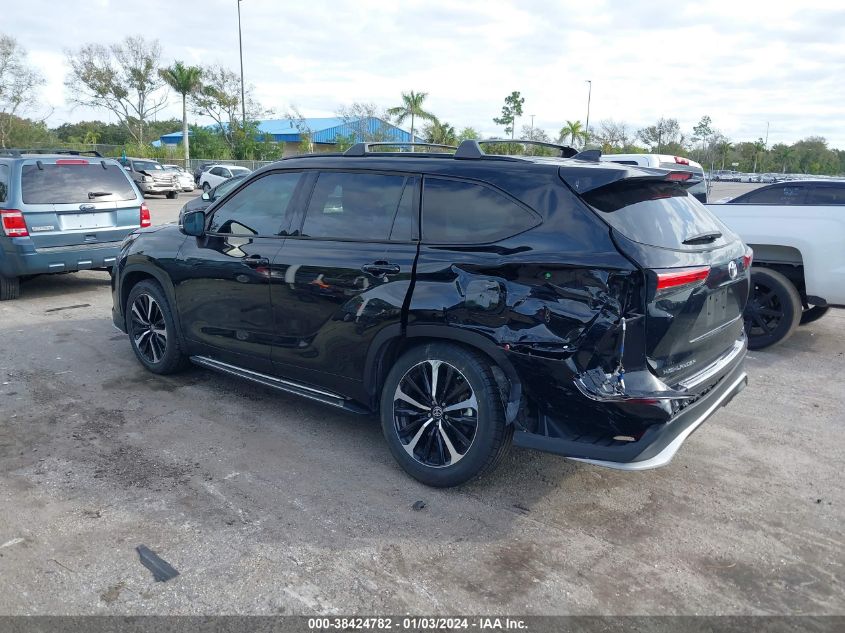 2022 Toyota Highlander Xse VIN: 5TDLZRAH6NS100068 Lot: 38424782