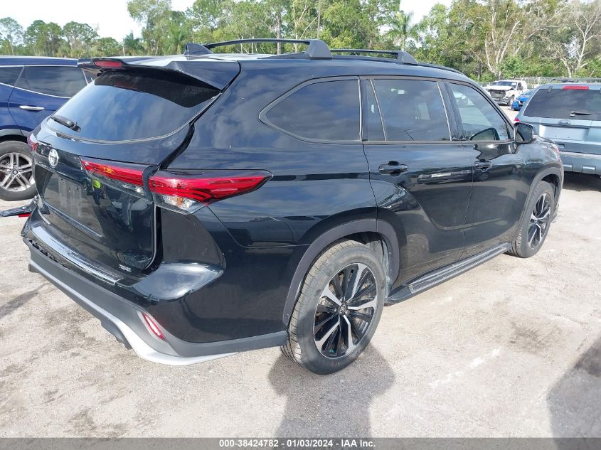 2022 Toyota Highlander Xse VIN: 5TDLZRAH6NS100068 Lot: 38424782