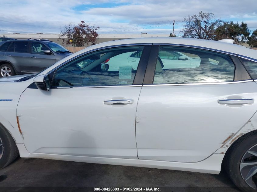 2021 Honda Insight Touring VIN: 19XZE4F97ME007837 Lot: 38425393