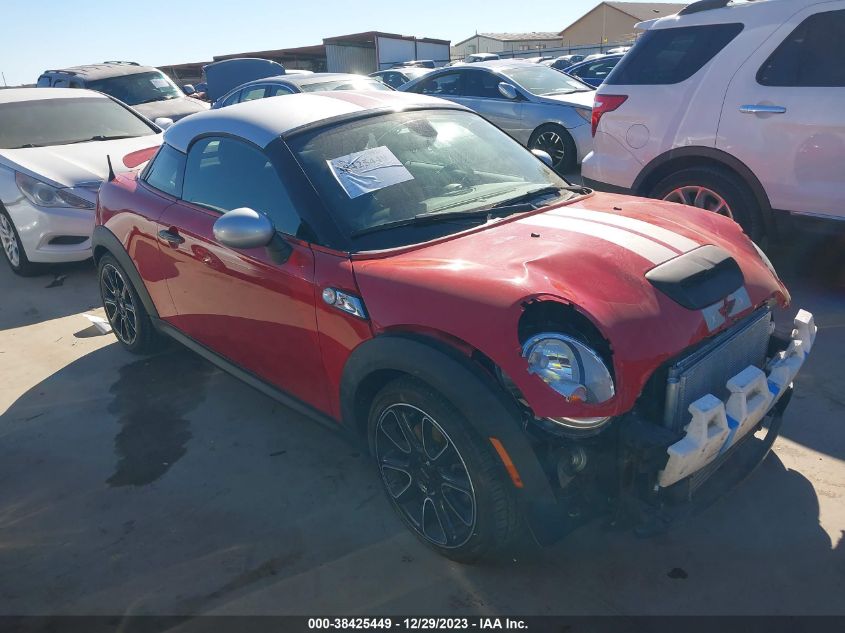 2013 Mini Coupe Cooper S VIN: WMWSX3C52DT408661 Lot: 38425449