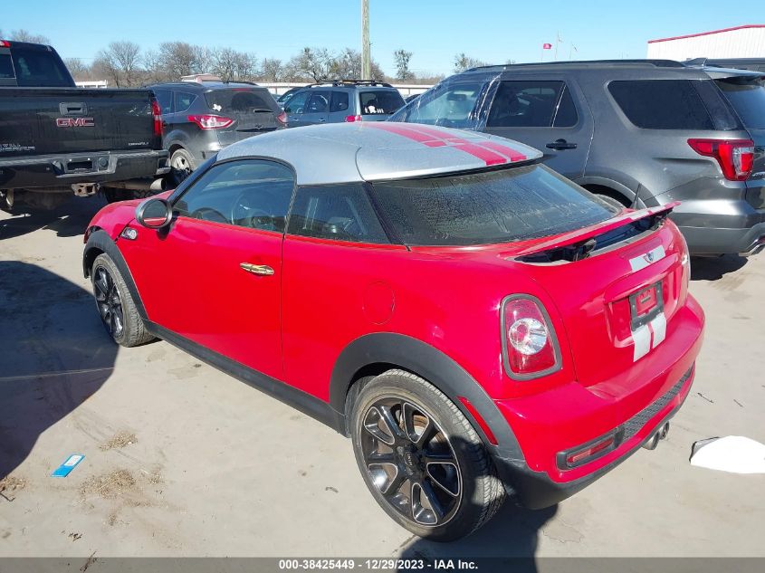 2013 Mini Coupe Cooper S VIN: WMWSX3C52DT408661 Lot: 38425449