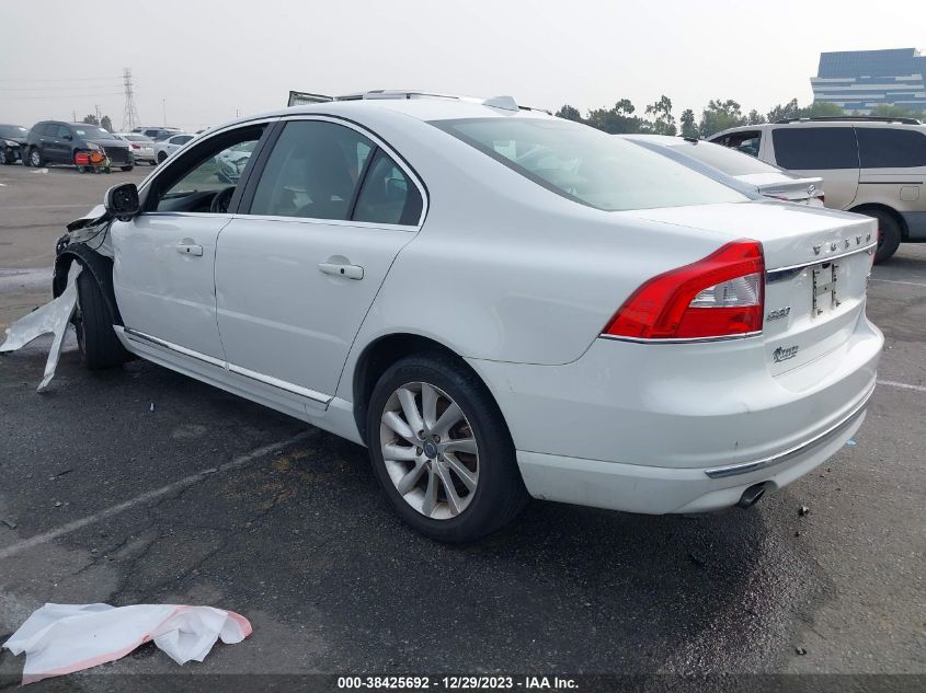 2015 Volvo S80 T5 VIN: YV140MAK5F1186477 Lot: 38425692