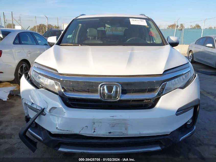 2022 Honda Pilot Awd Elite VIN: 5FNYF6H0XNB044427 Lot: 38425705