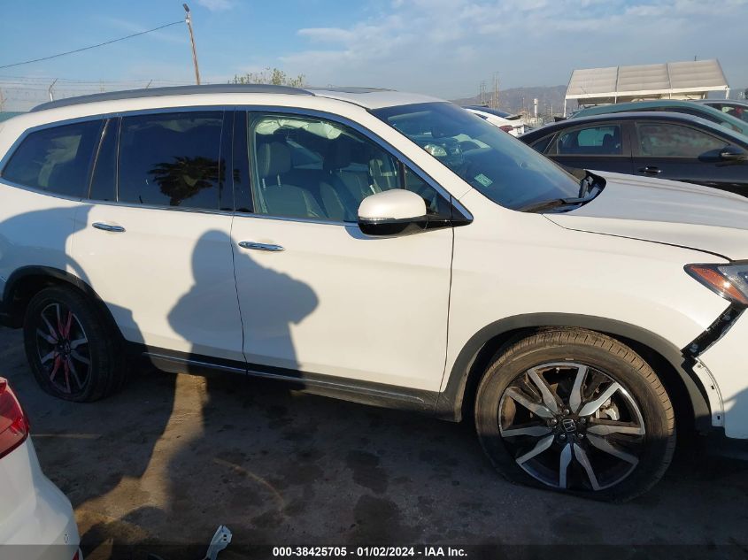 2022 Honda Pilot Awd Elite VIN: 5FNYF6H0XNB044427 Lot: 38425705