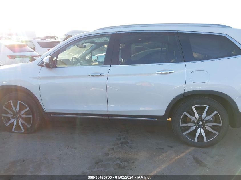 2022 Honda Pilot Awd Elite VIN: 5FNYF6H0XNB044427 Lot: 38425705