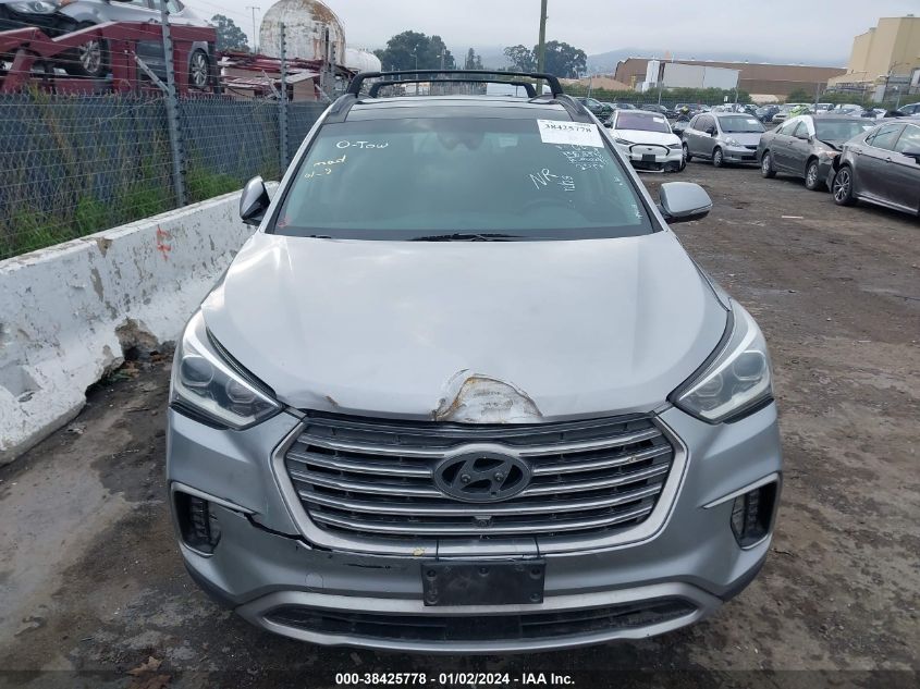 KM8SR4HF6HU184018 2017 Hyundai Santa Fe Limited Ultimate