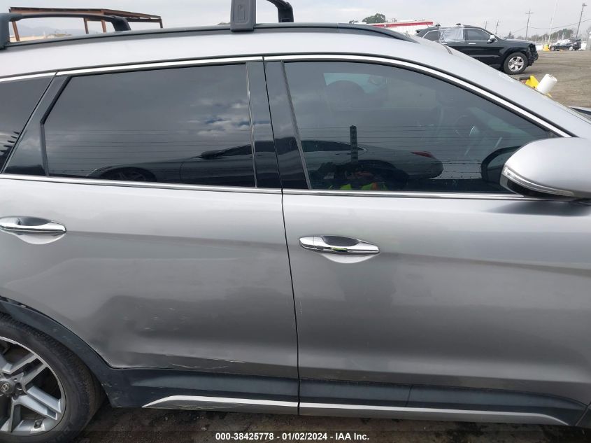 KM8SR4HF6HU184018 2017 Hyundai Santa Fe Limited Ultimate