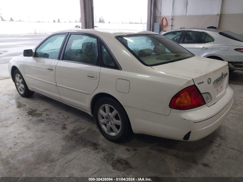 2001 Toyota Avalon Xls W/Bench Seat VIN: 4T1BF28B81U123026 Lot: 38426094