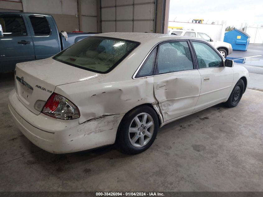 2001 Toyota Avalon Xls W/Bench Seat VIN: 4T1BF28B81U123026 Lot: 38426094