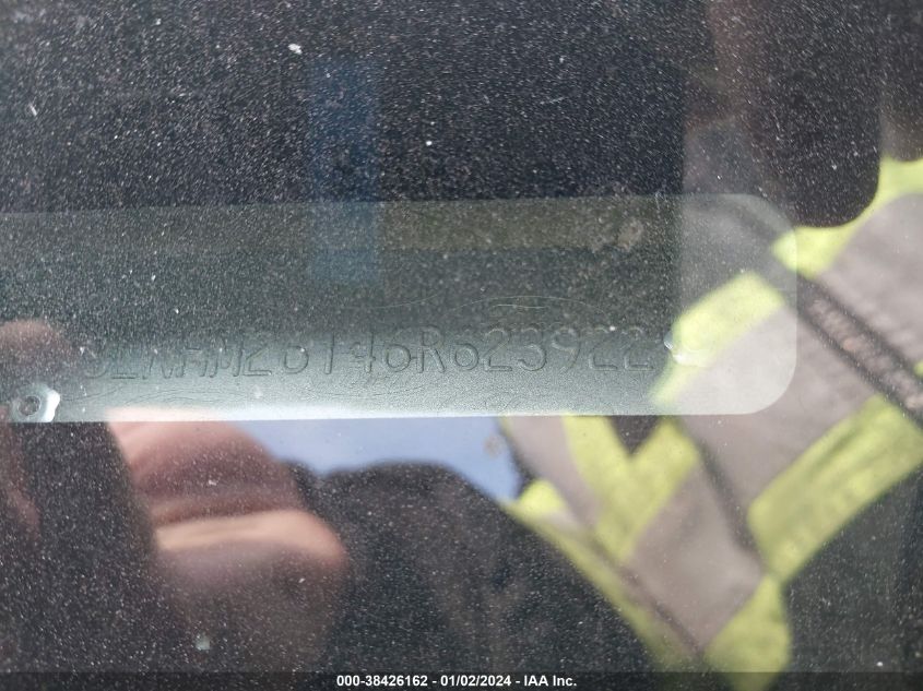 2006 Lincoln Zephyr VIN: 3LNHM26146R623922 Lot: 38426162