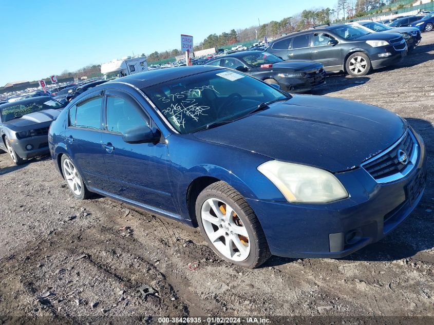 2007 Nissan Maxima 3.5 Se VIN: 1N4BA41E67C852326 Lot: 38426935