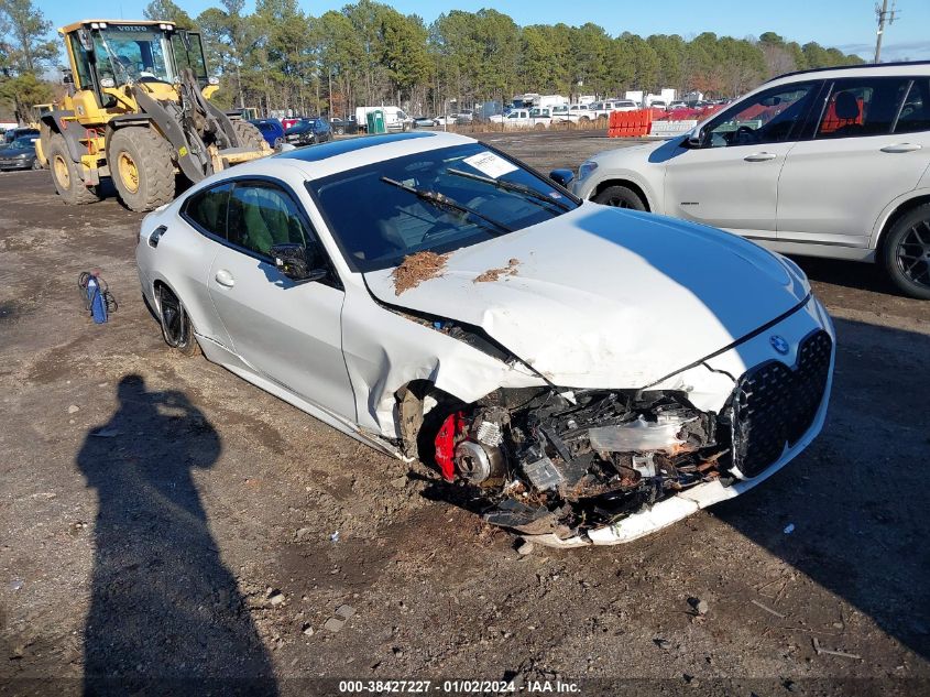 2021 BMW M440I xDrive VIN: WBA13AR0XMCF64022 Lot: 38427227