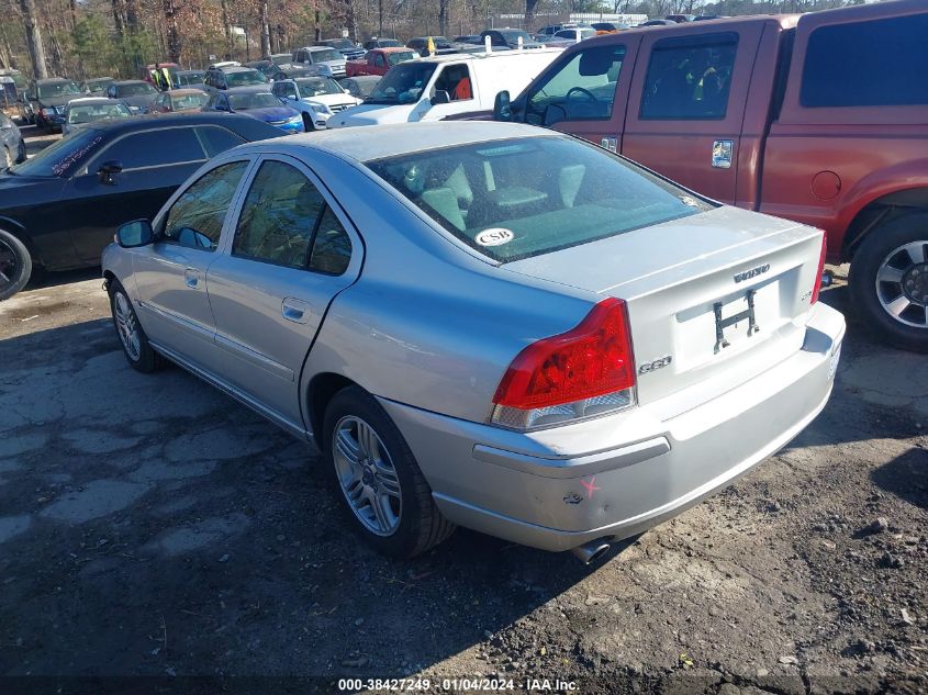 2007 Volvo S60 2.5T VIN: YV1RS592372625245 Lot: 38427249