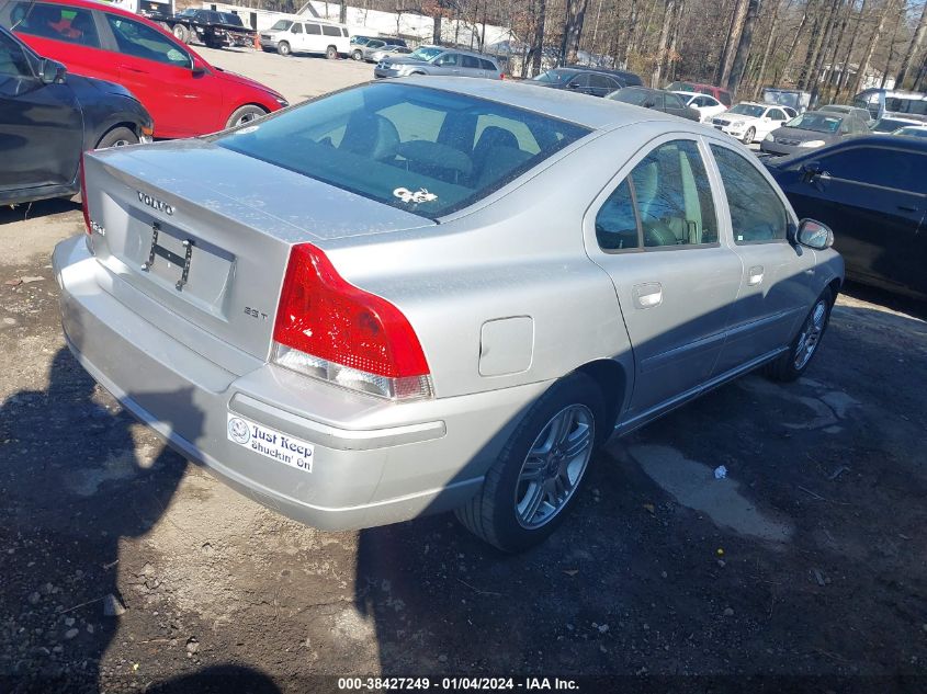 2007 Volvo S60 2.5T VIN: YV1RS592372625245 Lot: 38427249