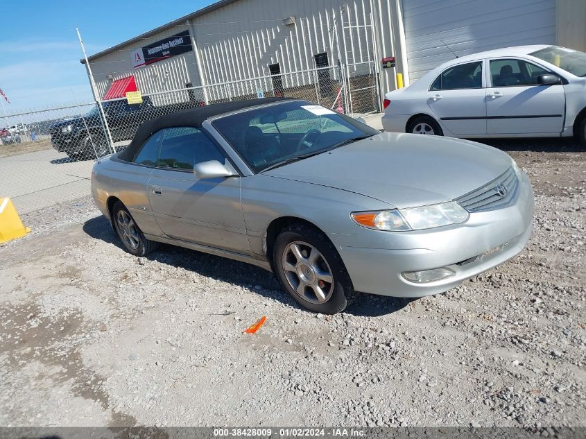 2T1FF28P92C594165 2002 Toyota Camry Solara Sle