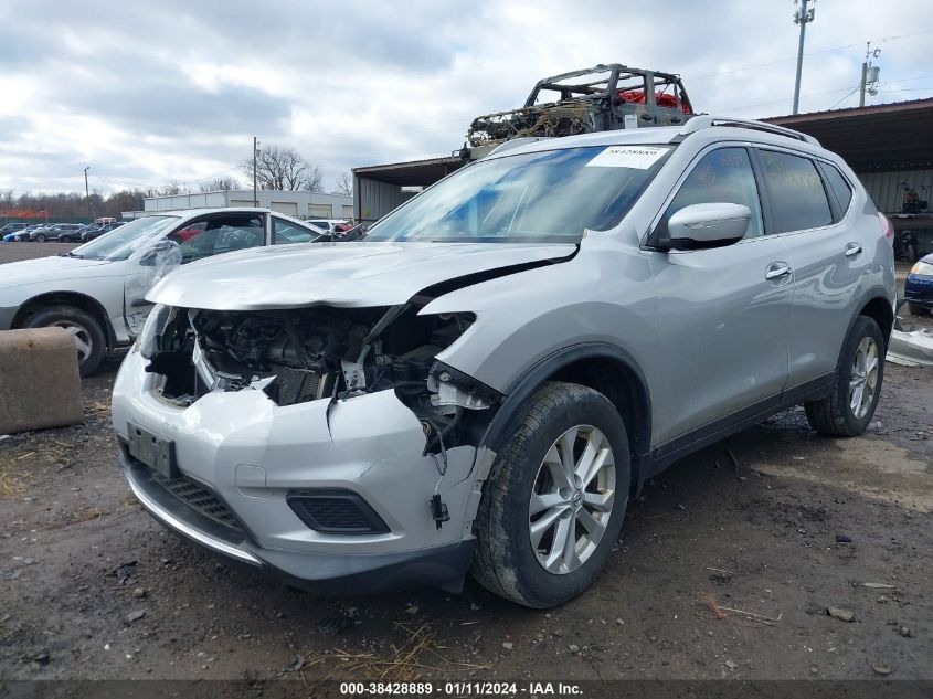 2015 Nissan Rogue Sv VIN: KNMAT2MV3FP504619 Lot: 38428889