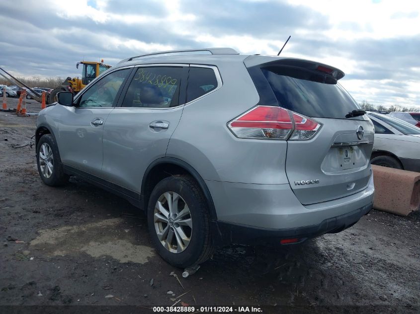 2015 Nissan Rogue Sv VIN: KNMAT2MV3FP504619 Lot: 38428889