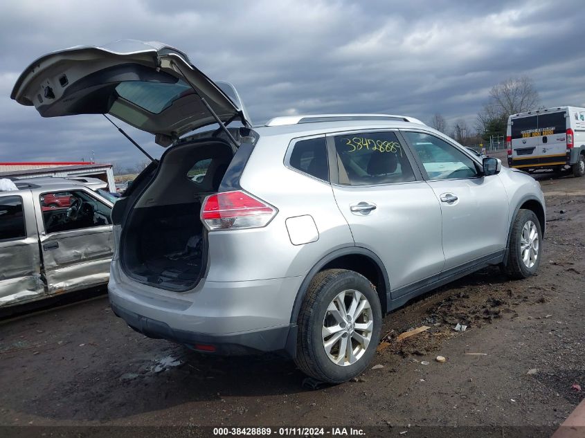 2015 Nissan Rogue Sv VIN: KNMAT2MV3FP504619 Lot: 38428889