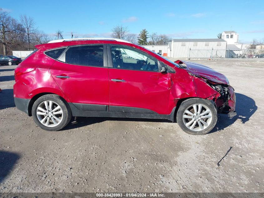 2013 Hyundai Tucson Limited VIN: KM8JUCAC7DU620955 Lot: 38428993