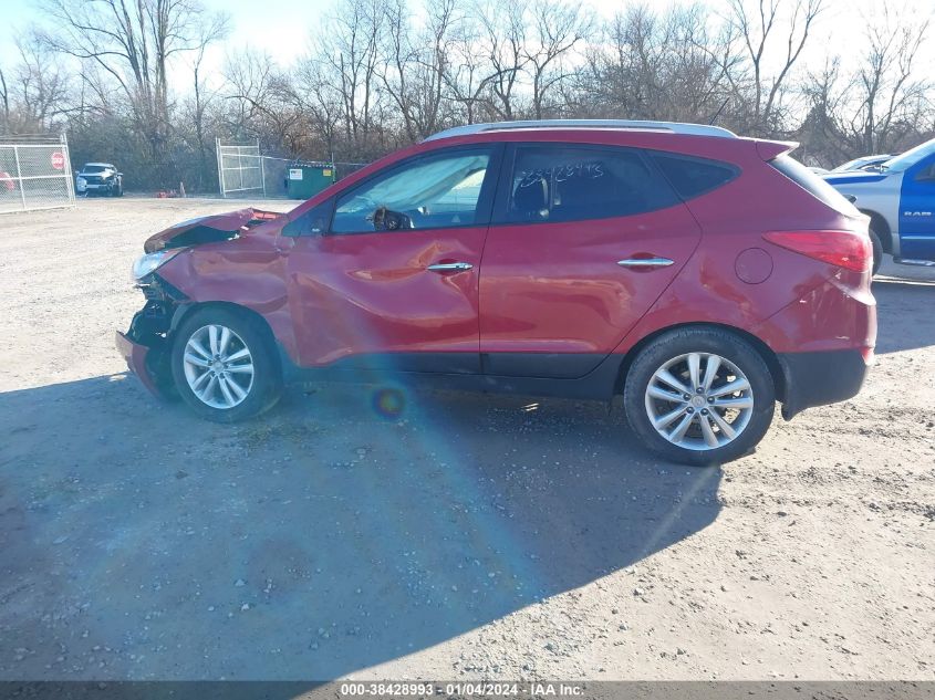 2013 Hyundai Tucson Limited VIN: KM8JUCAC7DU620955 Lot: 38428993