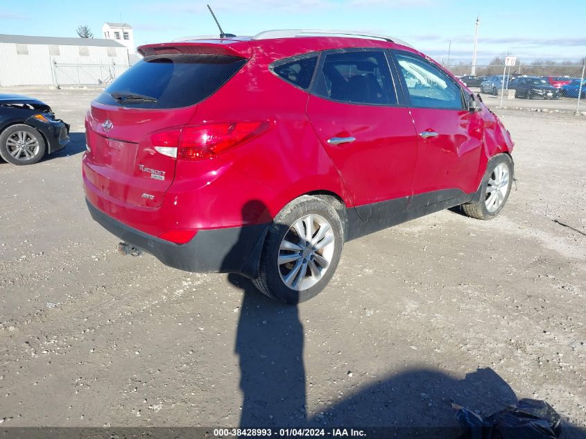 2013 Hyundai Tucson Limited VIN: KM8JUCAC7DU620955 Lot: 38428993