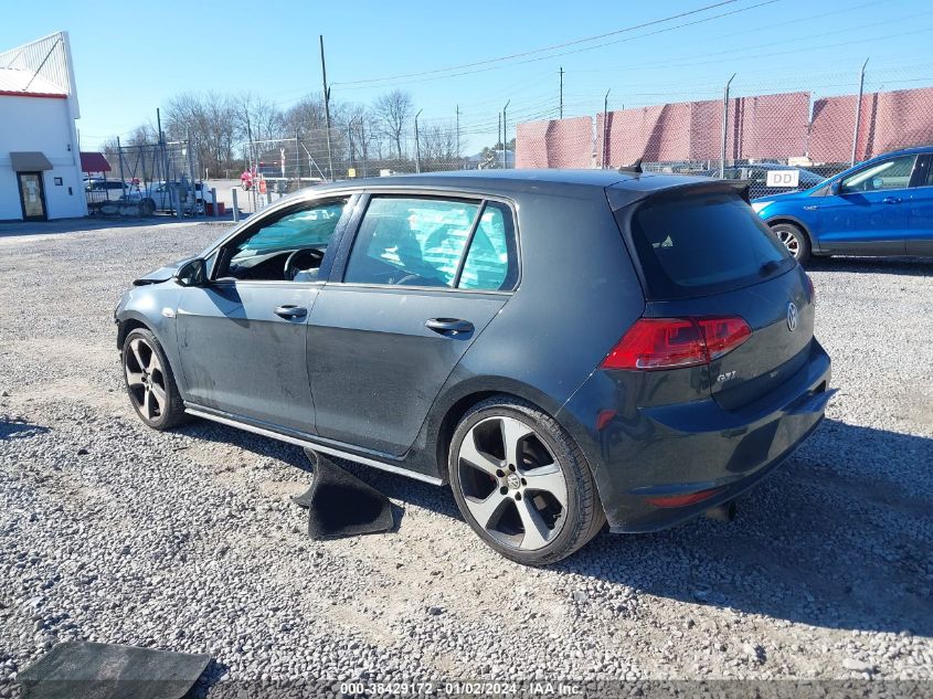 3VW5T7AU5FM094855 2015 Volkswagen Golf Gti 2.0T S 4-Door