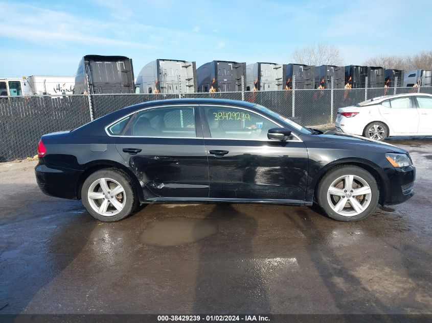 2013 Volkswagen Passat 2.5L Se VIN: 1VWBP7A33DC109110 Lot: 38429239