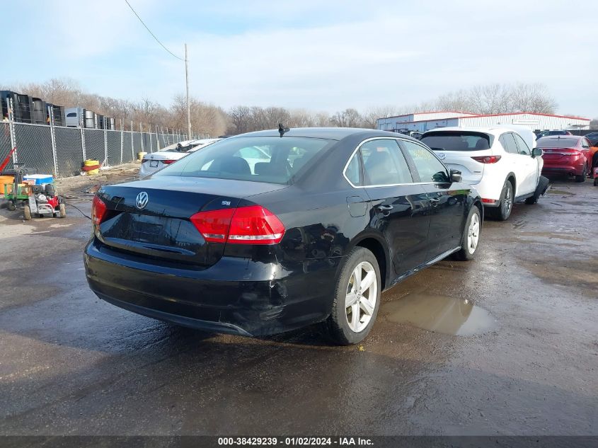 2013 Volkswagen Passat 2.5L Se VIN: 1VWBP7A33DC109110 Lot: 38429239