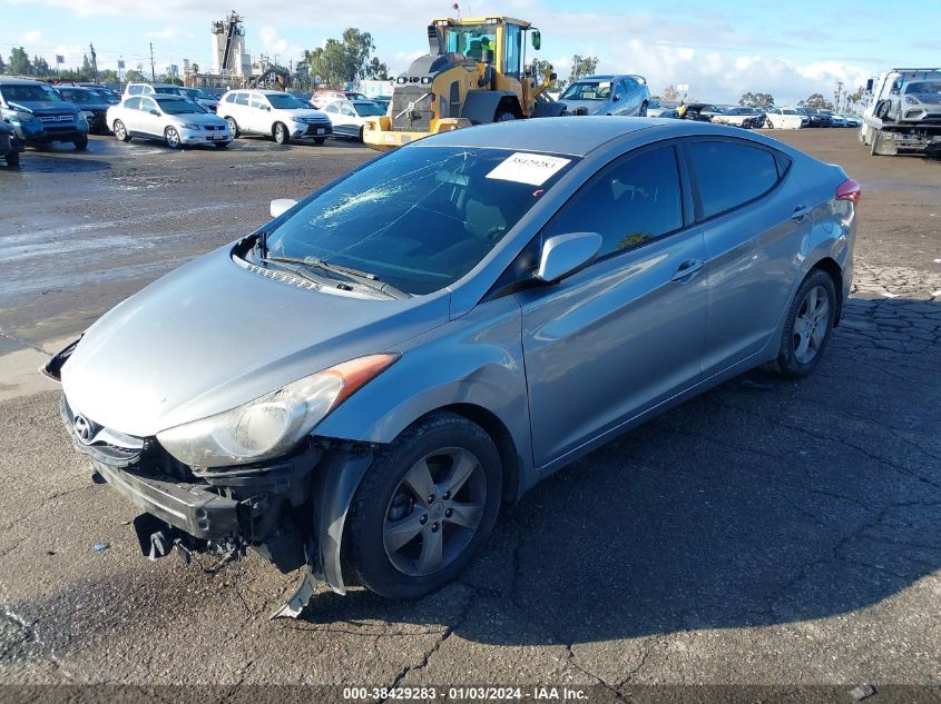 2013 Hyundai Elantra Gls (Ulsan Plant) VIN: KMHDH4AE3DU955302 Lot: 38429283