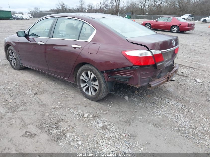 1HGCR2F30DA075296 2013 Honda Accord Lx