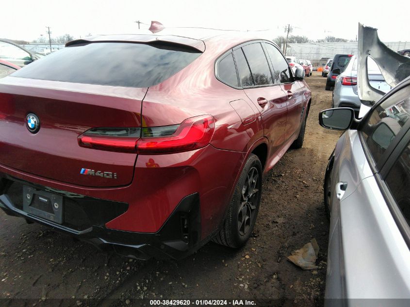 5UX43DT07N9J23243 2022 BMW X4 M40I