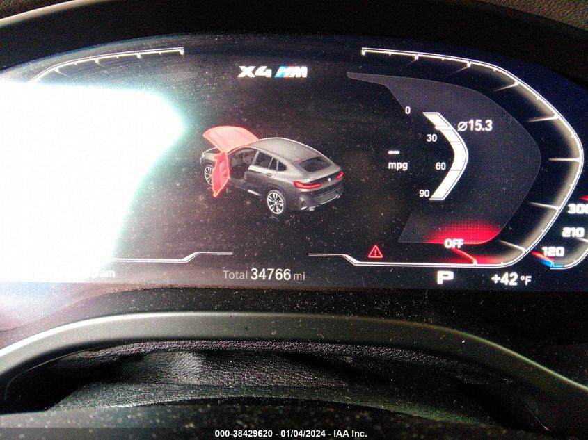 5UX43DT07N9J23243 2022 BMW X4 M40I