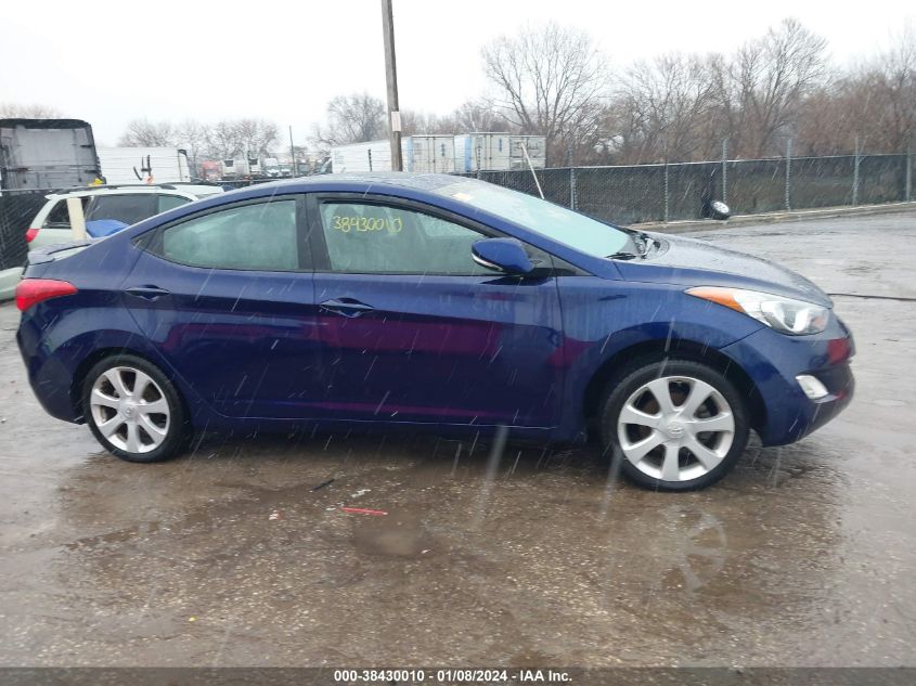 2013 Hyundai Elantra Limited VIN: 5NPDH4AE2DH341369 Lot: 38430010