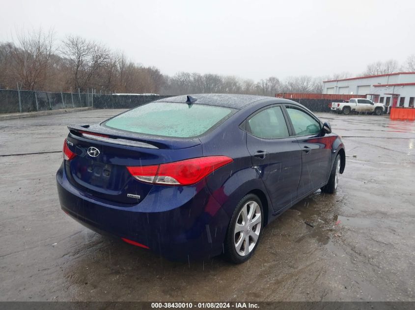 2013 Hyundai Elantra Limited VIN: 5NPDH4AE2DH341369 Lot: 38430010