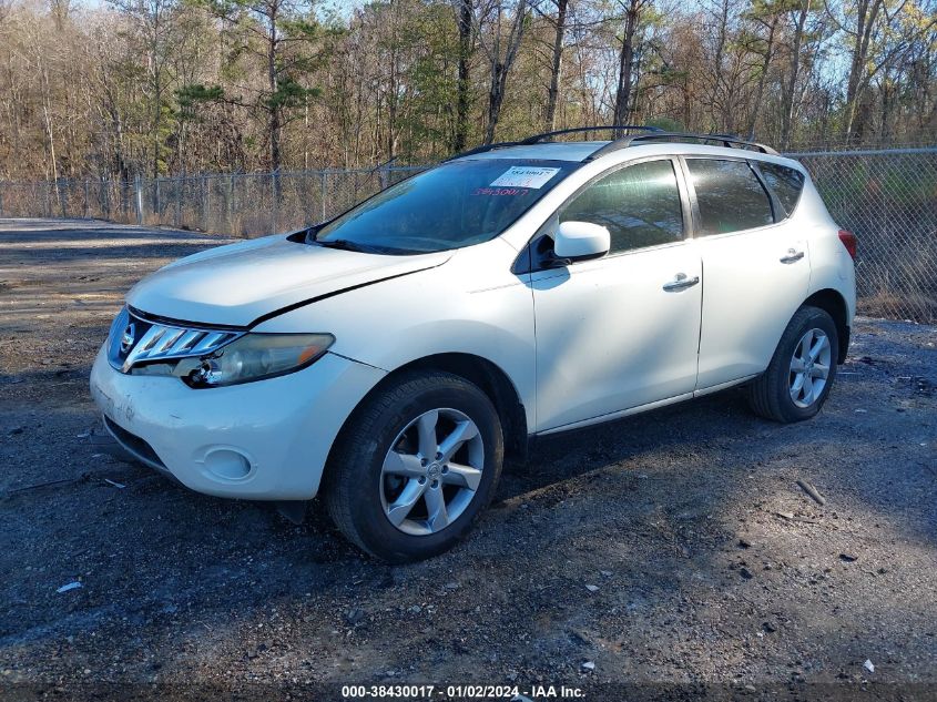 JN8AZ18U59W019617 2009 Nissan Murano Sl