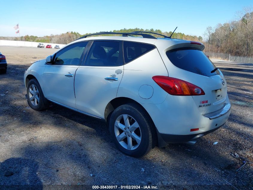 JN8AZ18U59W019617 2009 Nissan Murano Sl