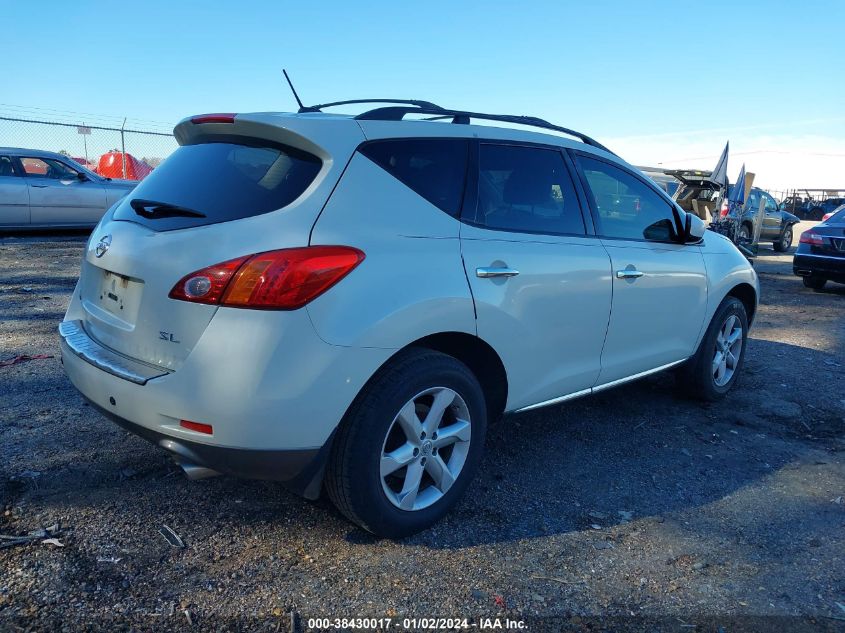 JN8AZ18U59W019617 2009 Nissan Murano Sl